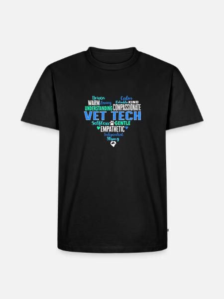 Vet Tech Veterinary Veterinary Technician - Men's Premium Organic T-Shirt - black