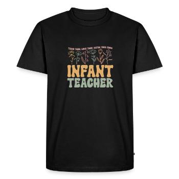 Kindergarten Teacher Daycare Center Educator - Men's Premium Organic T-Shirt - black - Front - Nico (187cm)