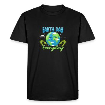 Earthday Party Environment Anniversary Decoration - Men's Premium Organic T-Shirt - black - Front - Nico (187cm)