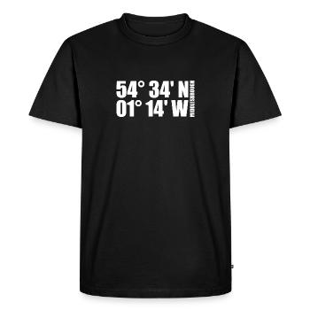 Middlesbrough coordinates - Men's Premium Organic T-Shirt - black - Front - Nico (187cm)