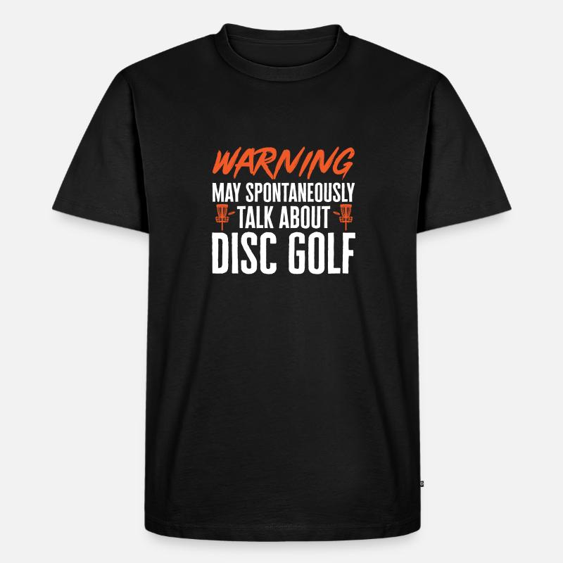 Discgolf Disc Golf Frisbee - Männer Premium Bio T-Shirt - Schwarz