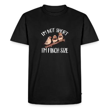 Zebra Finches Bird Zebra Finch - Men's Premium Organic T-Shirt - black - Front - Nico (187cm)