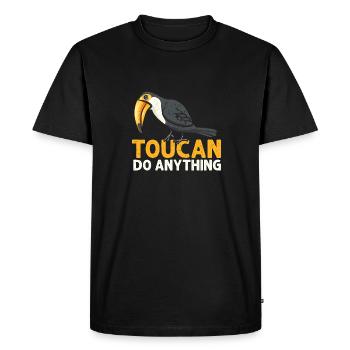 Toucan Bird Rainforest - Men's Premium Organic T-Shirt - black - Front - Nico (187cm)