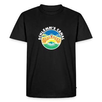 Schlemm's Canal Glaucoma Funny Optometrist Quote - Men's Premium Organic T-Shirt - black - Front - Nico (187cm)