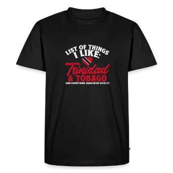 Drapeau de Trinité-et-Tobago - T-shirt Premium bio Homme - noir - Devant - Nico (187cm)