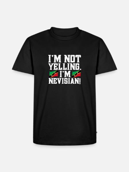 Drapeau de Saint-Kitts-et-Nevis - T-shirt Premium bio Homme - noir