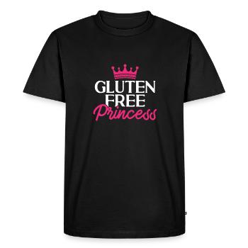 Sans gluten Intolérance au gluten - T-shirt Premium bio Homme - noir - Devant - Nico (187cm)