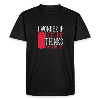 Ketchup Ketchup à la tomate - T-shirt Premium bio Homme - noir - Devant - Nico (187cm)