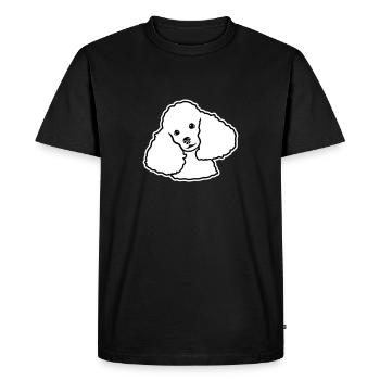 Poodle - Men's Premium Organic T-Shirt - black - Front - Nico (187cm)