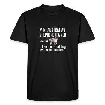 Miniature Australian Shepherd - Men's Premium Organic T-Shirt - black - Front - Nico (187cm)