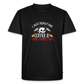 Wahre Verbrechen Podcaster True Crime Podcast - T-shirt Premium bio Homme - noir - Devant - Nico (187cm)