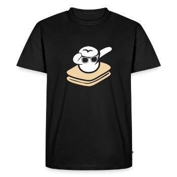 Marshmallow Dabbing Smore Cool Kids Camping - Men's Premium Organic T-Shirt - black - Front - Nico (187cm)