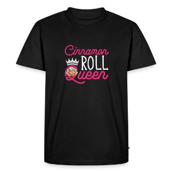 Rouleau à la cannelle - T-shirt Premium bio Homme - noir - Devant - Nico (187cm)