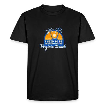 J’ai besoin d’être séahabilité Virginia Beach Summer - T-shirt Premium bio Homme - noir - Devant - Nico (187cm)