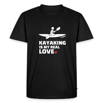 J’adore le kayak - T-shirt Premium bio Homme - noir - Devant - Nico (187cm)