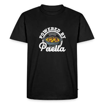 Plat de riz Espagne Paella Valencia dicton - T-shirt Premium bio Homme - noir - Devant - Nico (187cm)