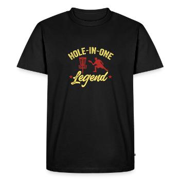 Discgolf Disc Golf Frisbee - T-shirt Premium bio Homme - noir - Devant - Nico (187cm)