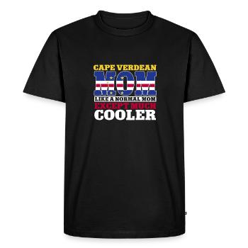 Drapeau du Cap-Vert Drapeau du Cap-Vert - T-shirt Premium bio Homme - noir - Devant - Nico (187cm)