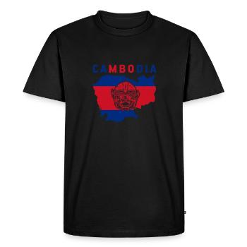 Cambodia Travel Asia Khmer Angkor Holidays - Men's Premium Organic T-Shirt - black - Front - Nico (187cm)