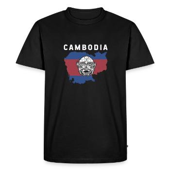 Cambodia Travel Asia Khmer Angkor Holidays - Men's Premium Organic T-Shirt - black - Front - Nico (187cm)
