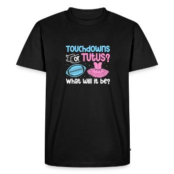 futur parent Annonce de bébé révéler le sexe - T-shirt Premium bio Homme - noir - Devant - Nico (187cm)