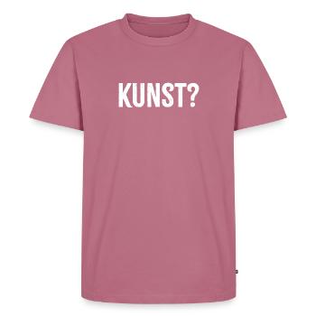 Art? - Men's Premium Organic T-Shirt - mauve - Front - Nico (187cm)