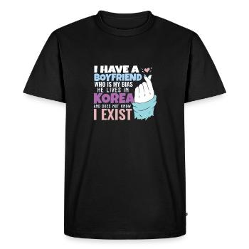 Kpop Idol Fan K Drama Lover J'aime la Corée J'ai un - T-shirt Premium bio Homme - noir - Devant - Nico (187cm)
