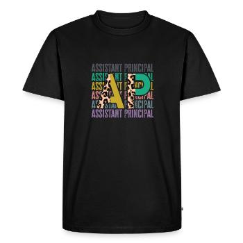 Directeur adjoint - T-shirt Premium bio Homme - noir - Devant - Nico (187cm)