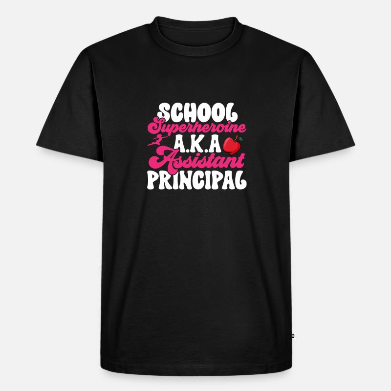 Stellvertretender Schulleiter - Männer Premium Bio T-Shirt - Schwarz