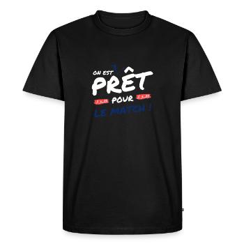 Football France - équipe de football de football - T-shirt Premium bio Homme - noir - Devant - Nico (187cm)