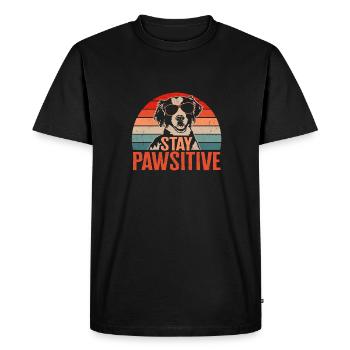 Épagneul Breton Épagneul Cadeau - T-shirt Premium bio Homme - noir - Devant - Nico (187cm)