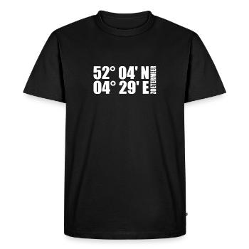 Zoetermeer coordinates - Men's Premium Organic T-Shirt - black - Front - Nico (187cm)