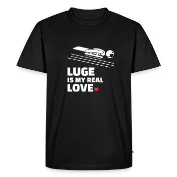 I love Clean - Men's Premium Organic T-Shirt - black - Front - Nico (187cm)