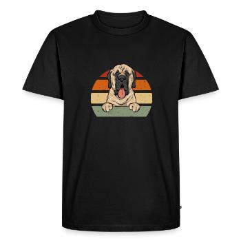 Mastiff Dog Old English Mastiff - Men's Premium Organic T-Shirt - black - Front - Nico (187cm)