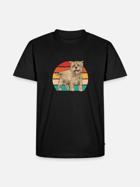 Cairn Terrier Dog - Men's Premium Organic T-Shirt - black