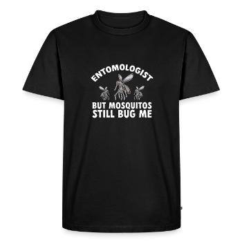 Insect collectors, insects, beetle lovers, entomologists - Men's Premium Organic T-Shirt - black - Front - Nico (187cm)