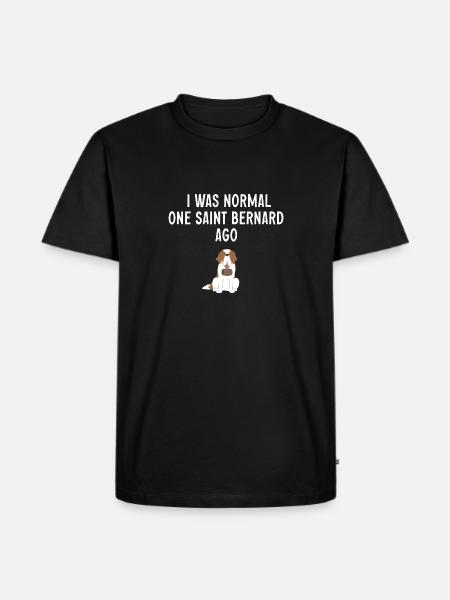 Saint-Bernard Chien Saint-Bernard - T-shirt Premium bio Homme - noir