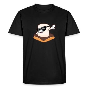 Cool Dabbing Smore Kids Camping Marshmallow - Men's Premium Organic T-Shirt - black - Front - Nico (187cm)