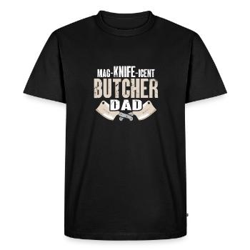 Butcher Butcher Butcher Butcher’s Gift - T-shirt Premium bio Homme - noir - Devant - Nico (187cm)