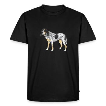 Bluetick Coonhound cadeau drôle de dicton - T-shirt Premium bio Homme - noir - Devant - Nico (187cm)