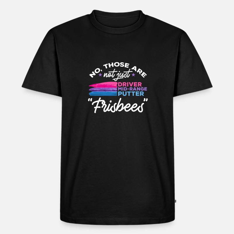 Discgolf Disc Golf Frisbee - Männer Premium Bio T-Shirt - Schwarz