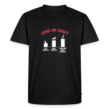 Graupapagei Perroquet gris d’Afrique Papagei - T-shirt Premium bio Homme - noir - Devant - Nico (187cm)