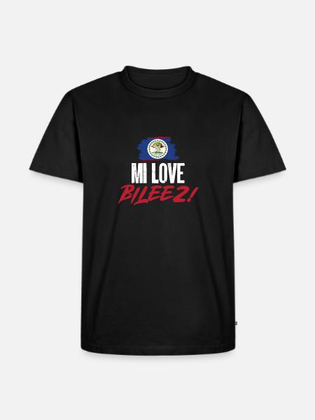 Belize Flagge Belizer - Männer Premium Bio T-Shirt - Schwarz
