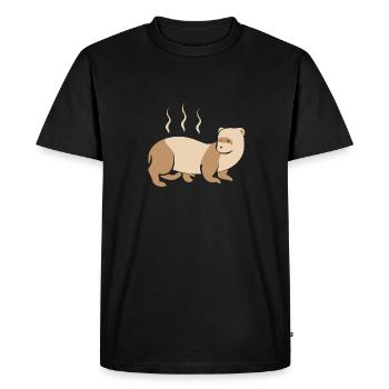 Furet, propriétaire de furet - T-shirt Premium bio Homme - noir - Devant - Nico (187cm)