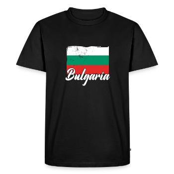 Bulgarie Drapeau bulgare Sofia Fêtes des Balkans - T-shirt Premium bio Homme - noir - Devant - Nico (187cm)