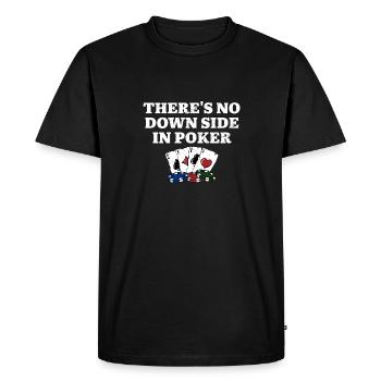 Pas d’inconvénient dans les jeux de cartes de poker Poker Player - T-shirt Premium bio Homme - noir - Devant - Nico (187cm)