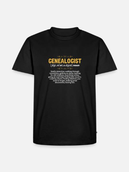 Slægtsforskning Slægtsforskning Slægtsforsker - Herre Premium økologisk T-shirt - sort