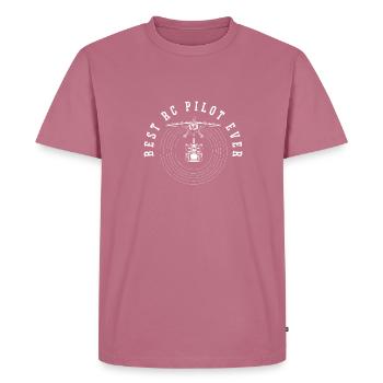 Modèle d’avion télécommandé - T-shirt Premium bio Homme - mauve - Devant - Nico (187cm)