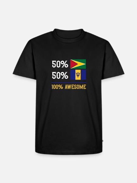 Barbados flag Barbadian bayan - Men's Premium Organic T-Shirt - black