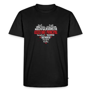 Directeur adjoint - T-shirt Premium bio Homme - noir - Devant - Nico (187cm)